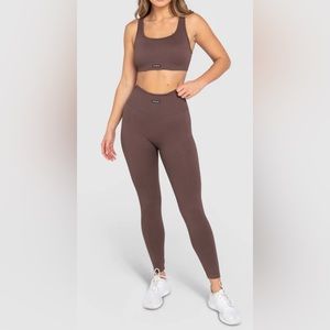 Do you even lift expresso brown legging set